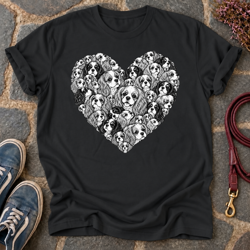 B&W Cav Hearts T-Shirt