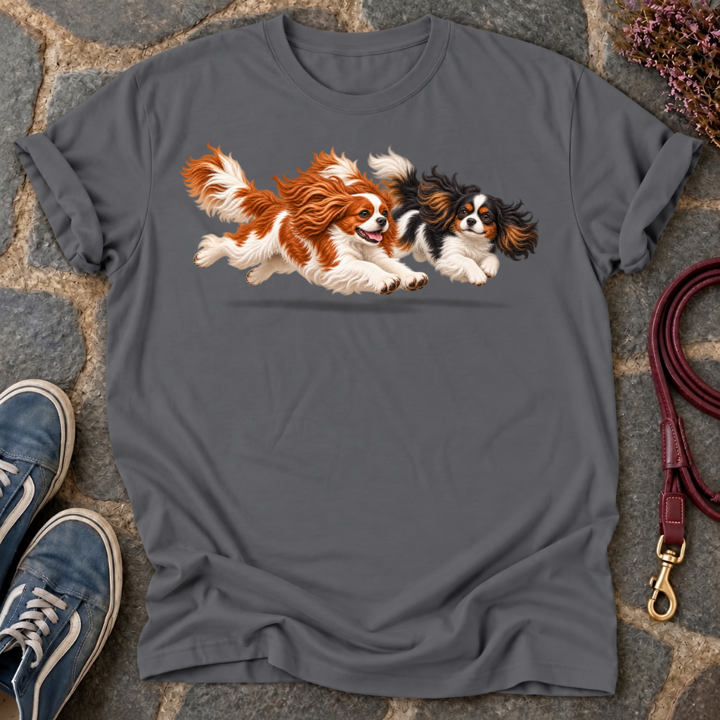 Racing Cavaliers Blenheim + Tri-Color T-Shirt