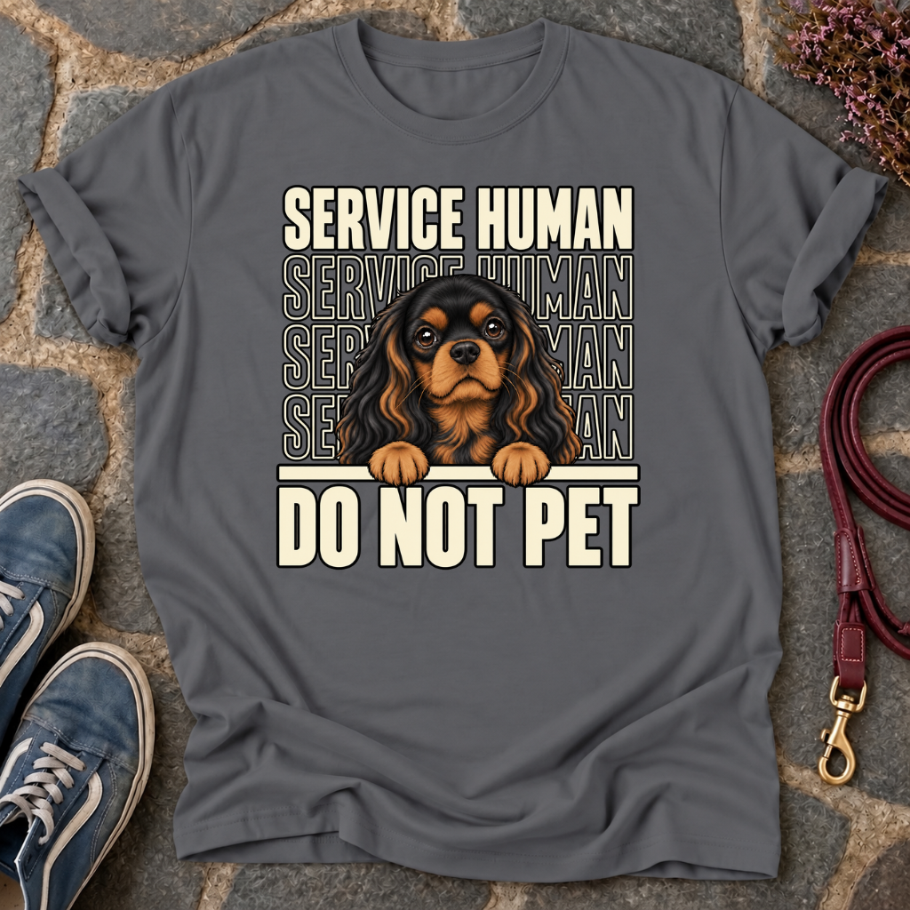 Service Human Black & Tan T-Shirt