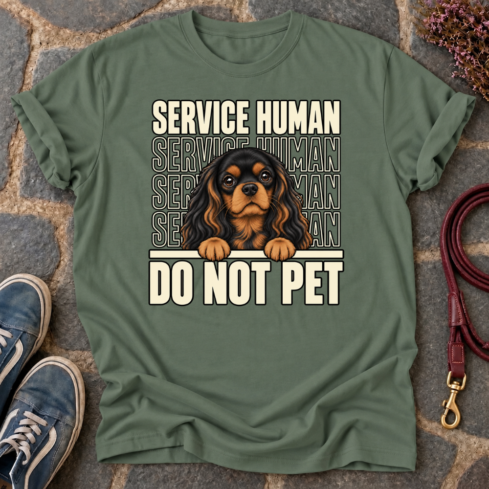 Service Human Black & Tan T-Shirt