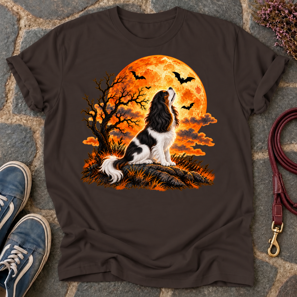 Halloween Moon Tri-Color T-Shirt